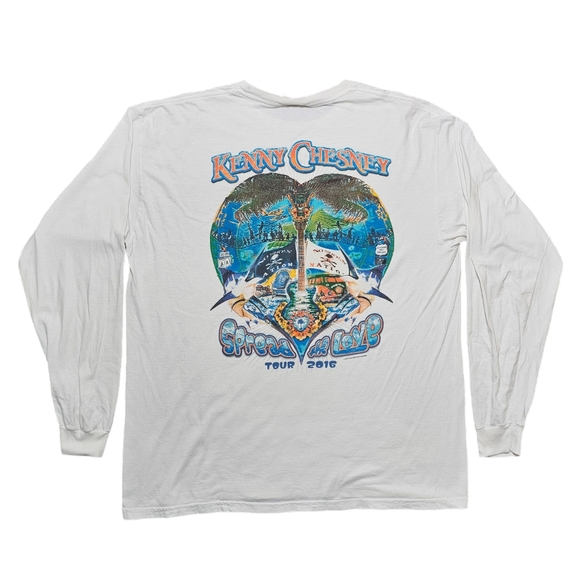 Kenny Chesney 2016 Spread The Love Tour Long Sleeve Shirt Men's XL - Picture 3 of 5